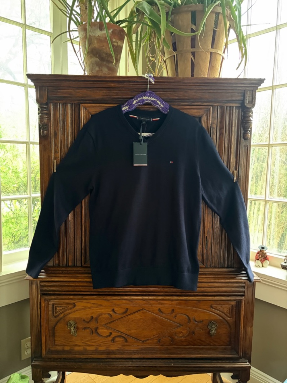 Tommy Hilfiger Black Crewneck Sweater